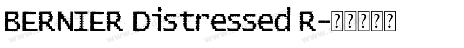 BERNIER Distressed R字体转换